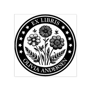 Tampons Encreurs Ex Libris - Arrangement floral