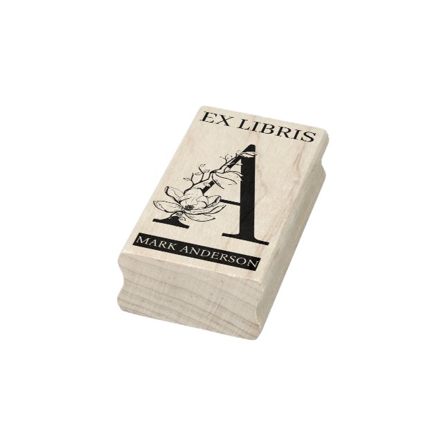 Tampons Encreurs EX libris Bibliothèque ex-libris monogramme A (Tampon)