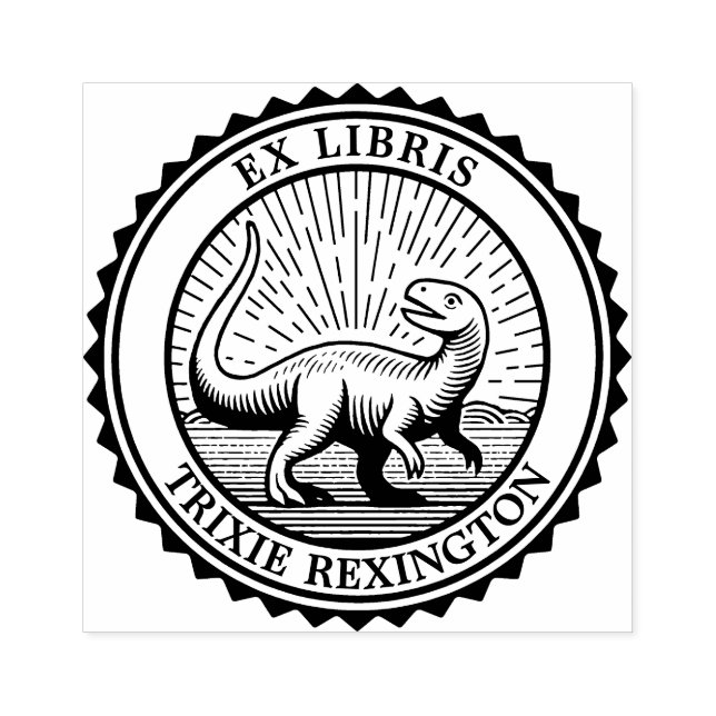 Tampons Encreurs Ex Libris - Dinosaur (Impression)