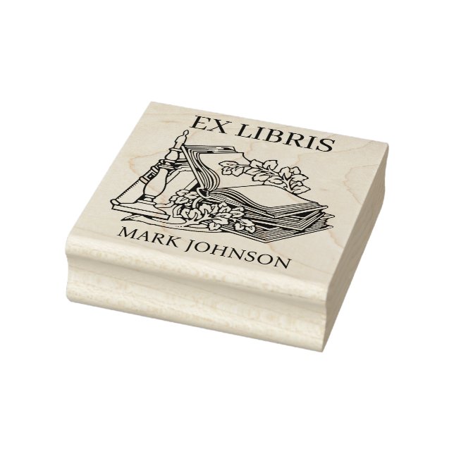 Tampons Encreurs EX libris exlibris bibliothèque bibliothèque bibli (Tampon)