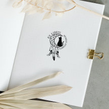 Ex Libris Mystic Chat, Moon Dream Catcher Book