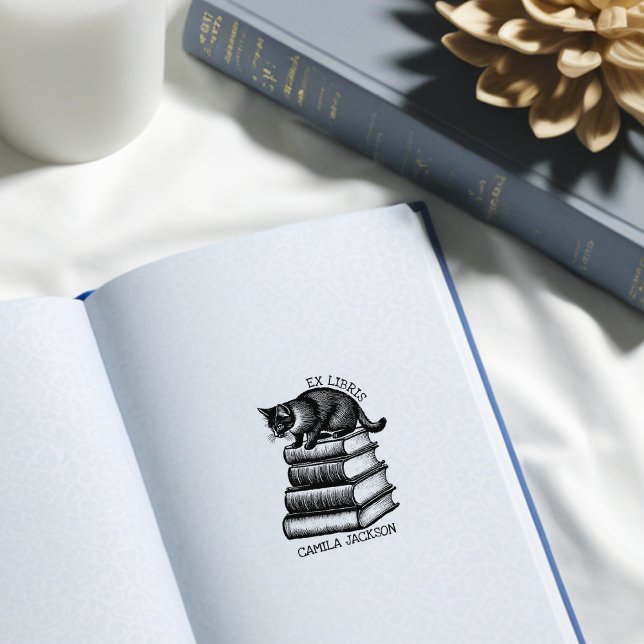 Tampons Encreurs Ex Libris personnalisé pour livre, Bookplate de ch (Créateur téléchargé)