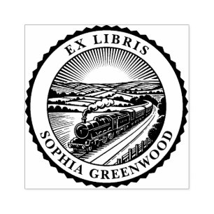 Tampons Encreurs Ex Libris - Train rural