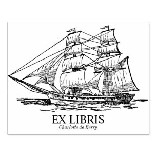 Tampons Encreurs Ex Libris - Voilier (Brig)