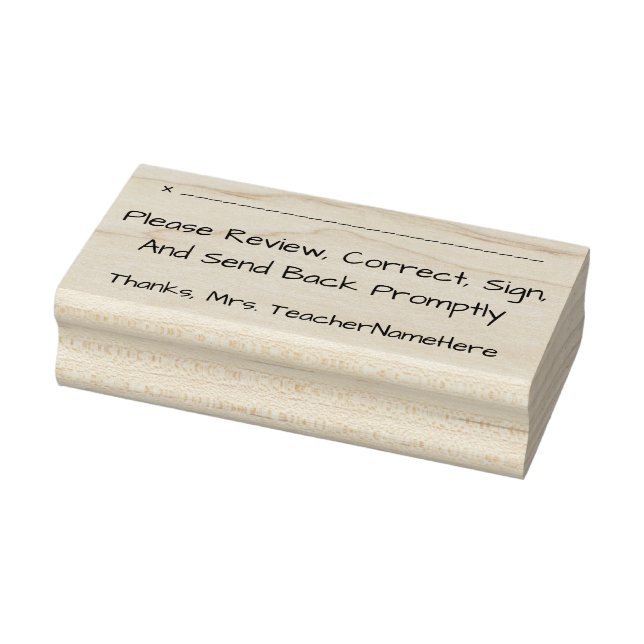 Tampons Encreurs Examen du document + Nom Timbre en caoutchouc (Tampon)