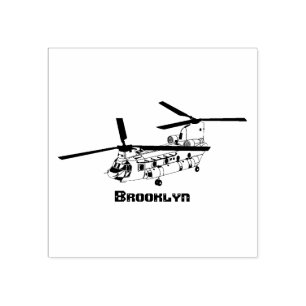 Tampons Encreurs Exemple d'hélicoptère militaire Chinook