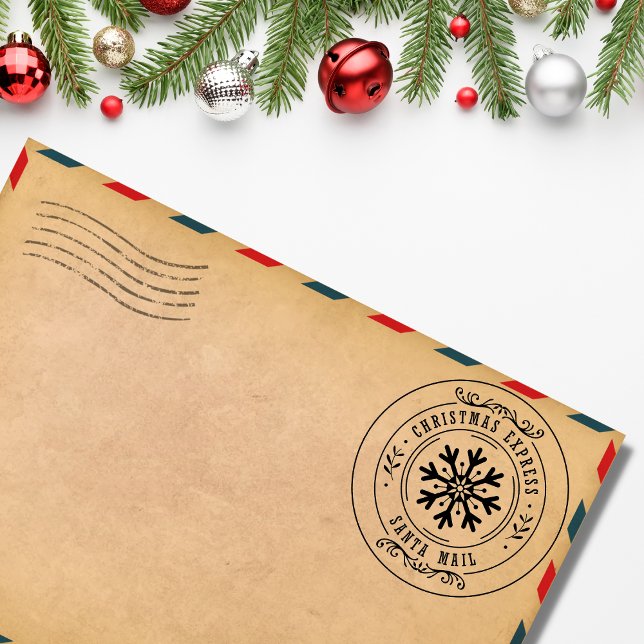 Tampons Encreurs Express de Noël mignon Père Noël Mail Snowflake (Créateur téléchargé)