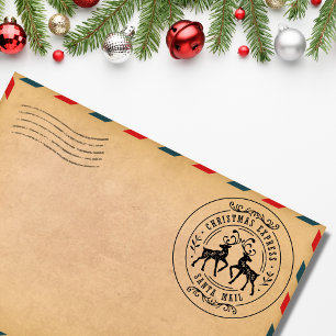 Tampons Encreurs Express de Noël Père Noël Mail Cute Reindeer