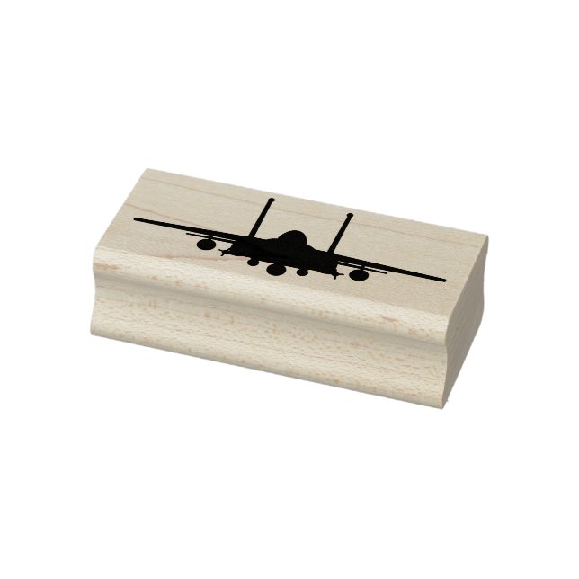 Tampons Encreurs F-15E Frappe Aigle Fighter Jet avant Timbre en boi (Tampon)