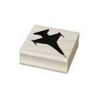 F-16 Viper Fighter Jet Silhouette Bois Timbre