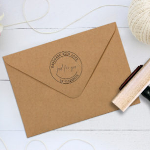 Tampons Encreurs Fabriqué à la main avec amour Élégant Script Timbr
