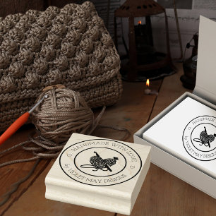 Tampons Encreurs Fabriqué à la main avec l'amour Coeur Crochet Fil 