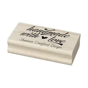 Tampons Encreurs Fabriqué à la main avec Love Script Vintage