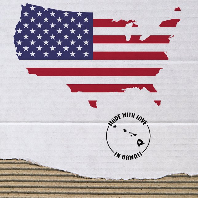 Tampons Encreurs Fabriqué avec amour à Hawaii, Small Business, (Créateur téléchargé)