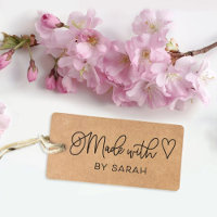Fabriqué Sur Mesure Avec Amour Timbre D'Artisanat