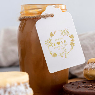 Tampons Encreurs Fabriqué sur mesure avec l'amour Citation Fleurs G