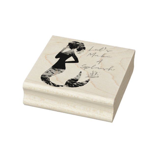 Tampons Encreurs Faisons un timbre en bois de sirène (Tampon)