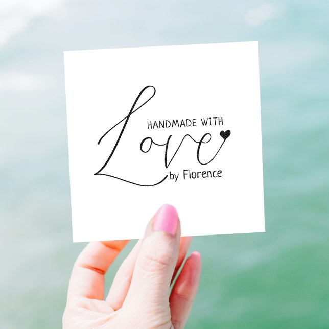 Tampons Encreurs Fait À La Main Avec Amour, Personnalisé Minimalist (Créateur téléchargé)