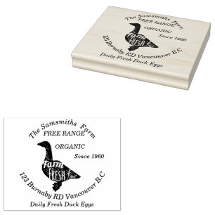 Tampons Encreurs Famille Entreprise Canard Egg Farm depuis 1960