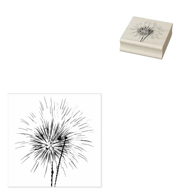Tampons Encreurs Feu d'artifice rouge, blanc et bleu I Patriotique (Tamponné)