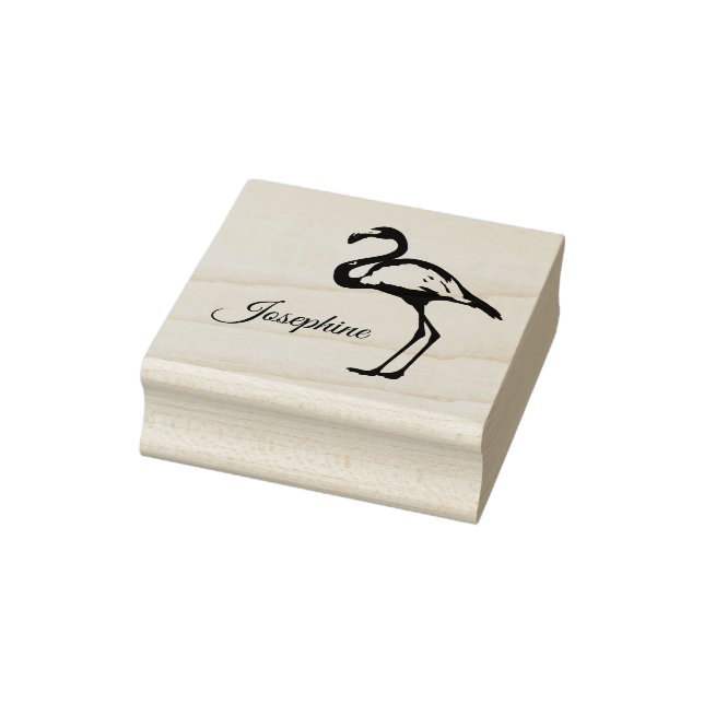 Tampons Encreurs Flamant rose de nom propre personnalisé Tropical (Tampon)