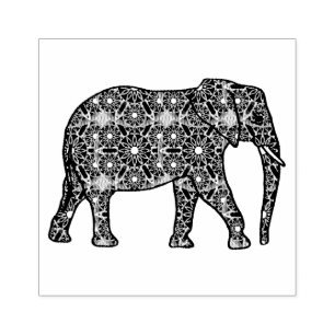 Tampons Encreurs Fleur de mandala éléphant embelli