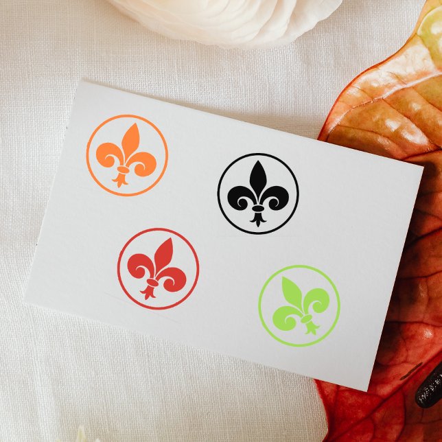 Tampons Encreurs Fleur Lys Simple, Scrapbook (Créateur téléchargé)