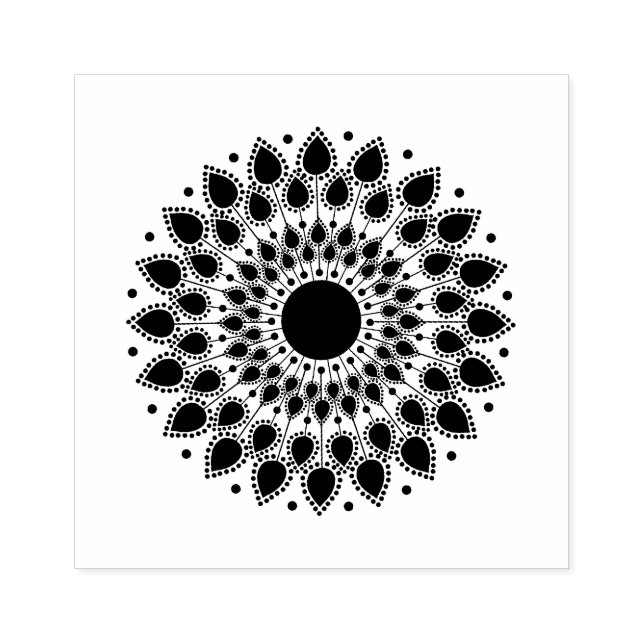 Tampons Encreurs Fleur Mandala Lotus (Impression)