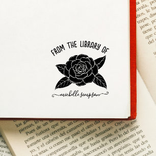 Tampons Encreurs Fleur vintage de la bibliothèque du livre