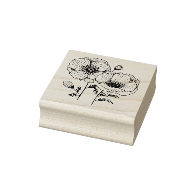 Tampons Encreurs Fleurs de coquelicot (Tampon)