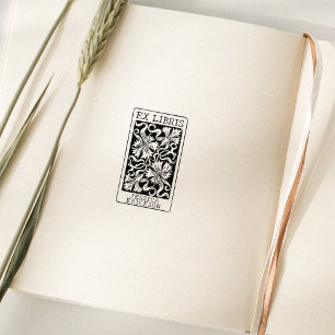 Tampons Encreurs Fleurs Vintage Ex Libris Livre Personnalisé  
