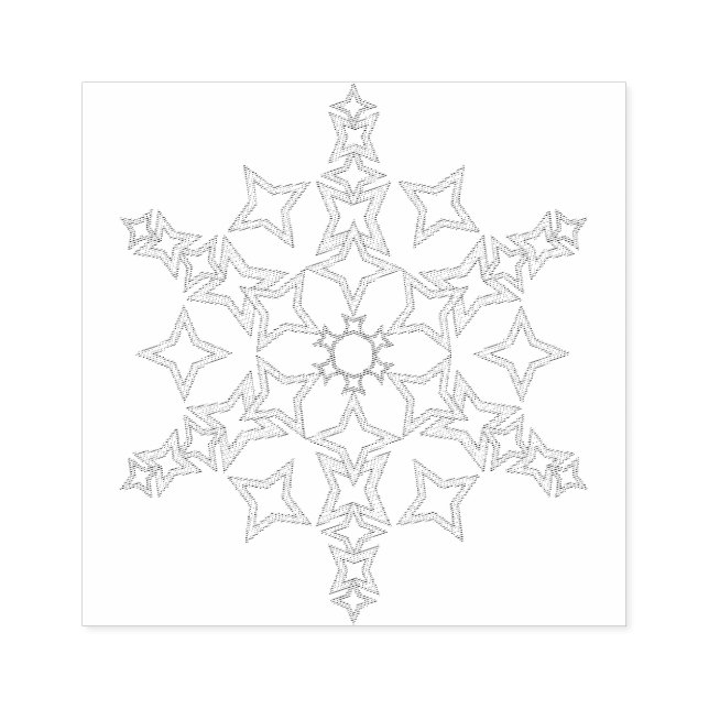 Tampons Encreurs Flocon de neige cristal (Impression)