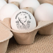 Tampons Encreurs Foyer Familial OEufs Frais Personnalisés
