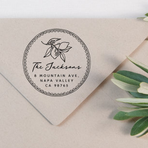 Tampons Encreurs Frame de lunettes Nom et adresse de retour