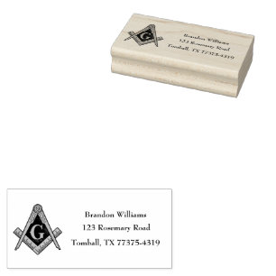 Tampons Encreurs Freemason Masonic Carré et Compass