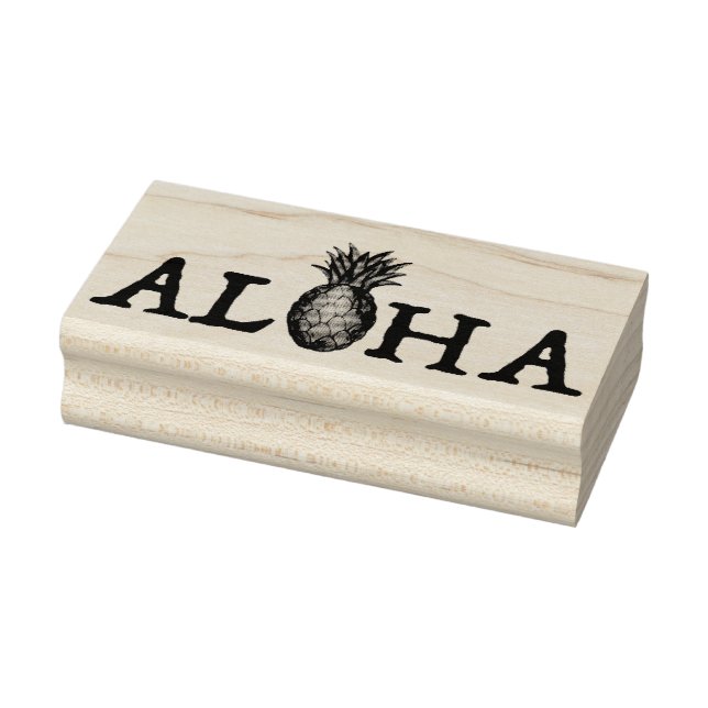 Tampons Encreurs Fruit d'ananas de l'île tropicale d'Hawaï ALOHA (Tampon)