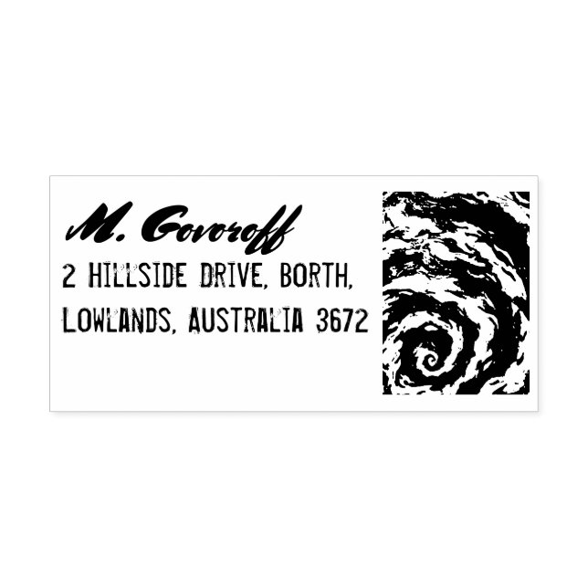 Tampons Encreurs Galaxie spirale violette (Impression)