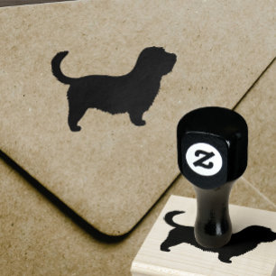 Tampons Encreurs Glen d'Imaal Terrier avec Silhouette à longue queu