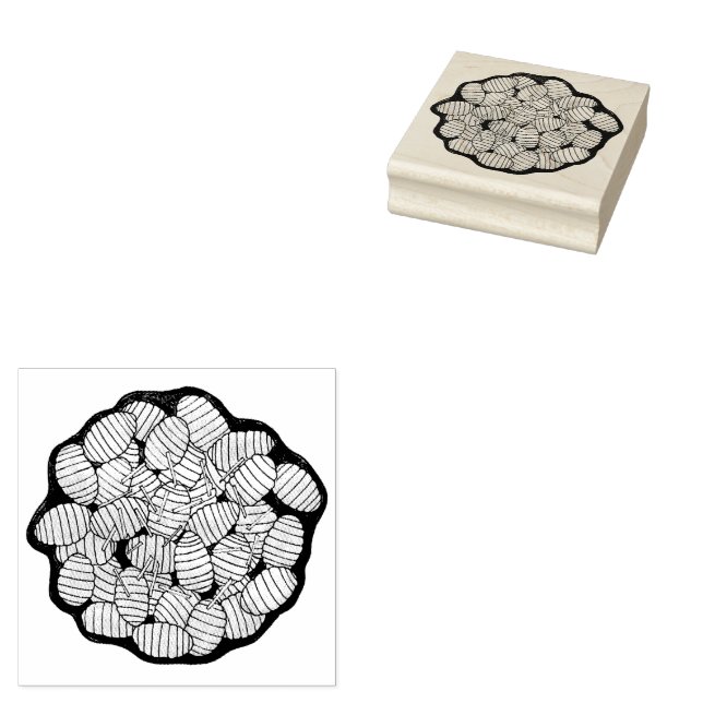 Tampons Encreurs Gnocchi Cuisine italienne Alimentation Pomme de te (Tamponné)