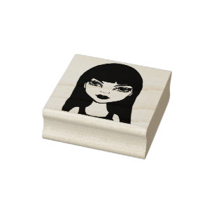 Tampons Encreurs Goth Vampire Dessin d'art original pour fille