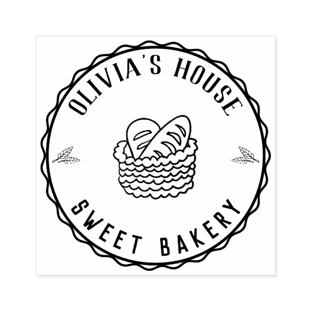 Tampons Encreurs Grand logo personnalisé maison Sta en caoutchouc p (Impression)