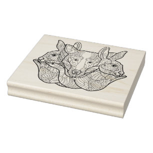 Tampons Encreurs Group Animal Doodle