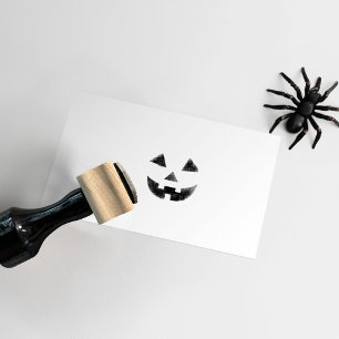 Tampons Encreurs Halloween Citrouille Jack-o'-lantern Smily Face