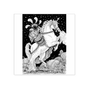 TAMPONS ENCREURS HALLOWEEN HORSEWOMAN HALLOWEEN UNICORN CAOUTCHOUC