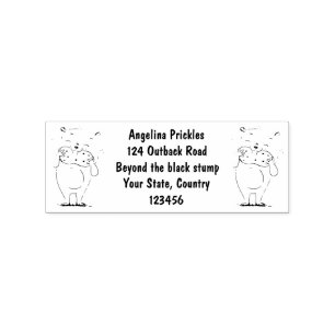 Tampons Encreurs Hamster de dessin animé souriant heureux mignon av