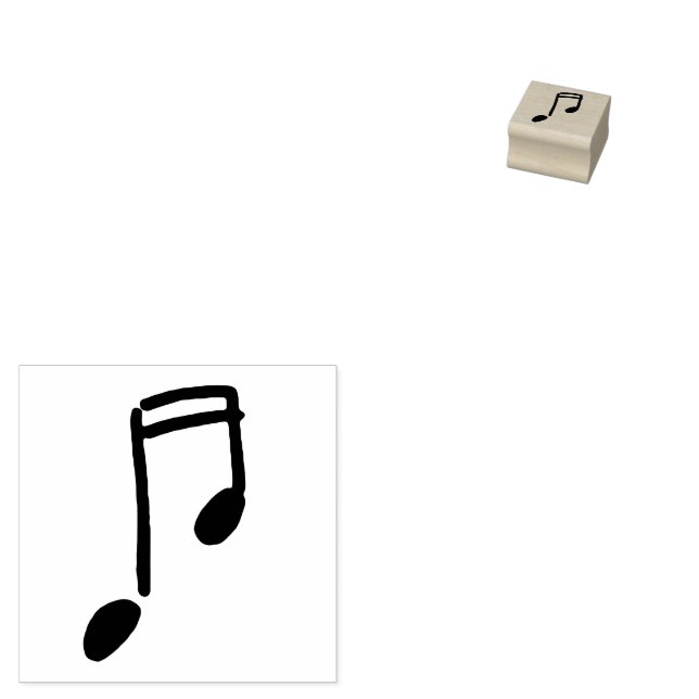 Tampons Encreurs handdrawn music note (Tamponné)
