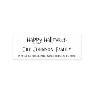Tampons Encreurs Happy Halloween Éffrayant Party Invitation Adresse