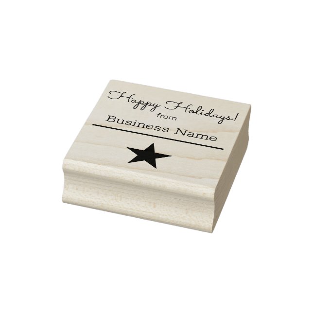 Tampons Encreurs Happy Holidays Business and Company Custom Logo (Tampon)