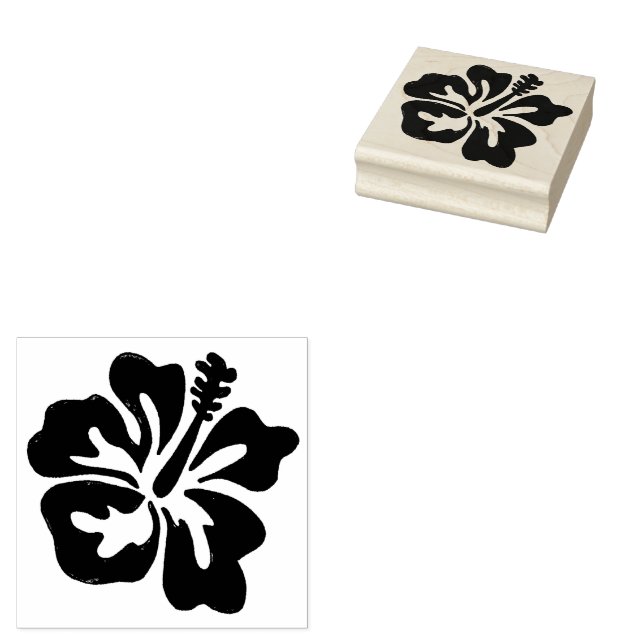 Tampons Encreurs Hawaii Tropical Hawaiian Hibiscus Fleurs Florales (Tamponné)