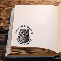 Hibou Des Bibliothèques De Livre Nom Vintage